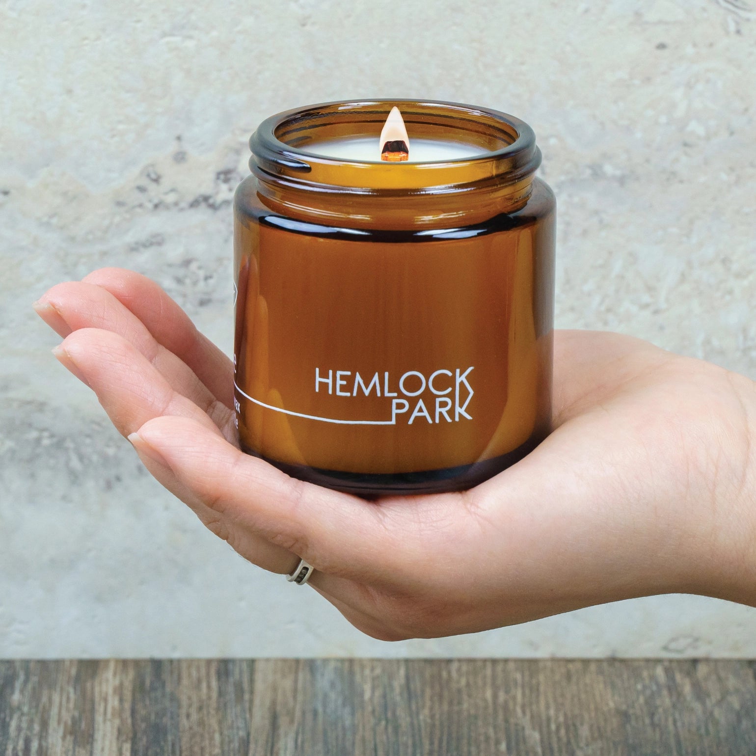 Wood Wick Candle with Natural Coconut Wax