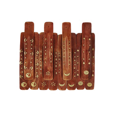 Wooden Incense Ash Catchers - Assorted Brass