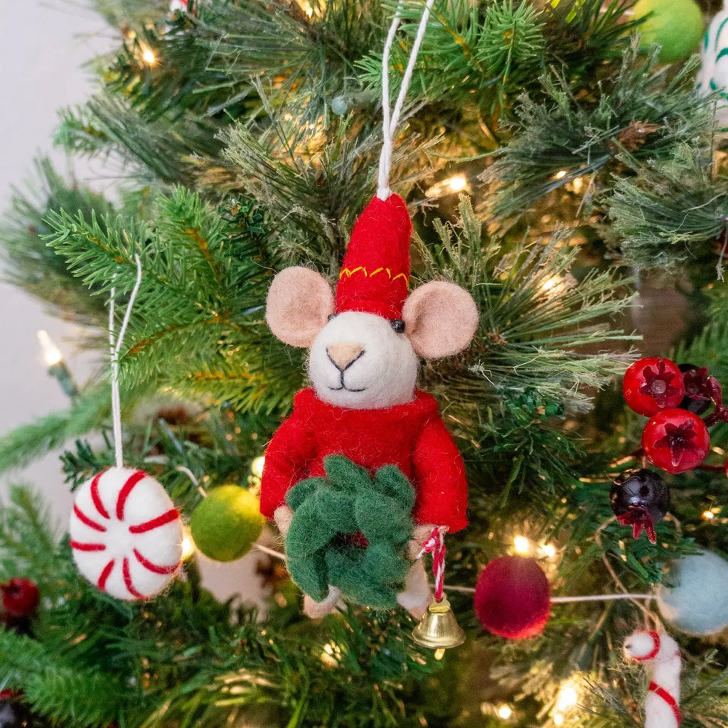 Wool Felt Ornaments - Friendsheep