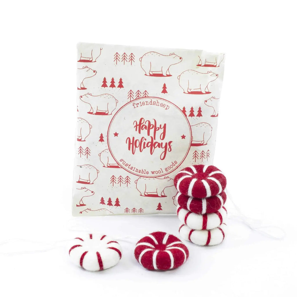 Wool Felt Ornaments - Friendsheep
