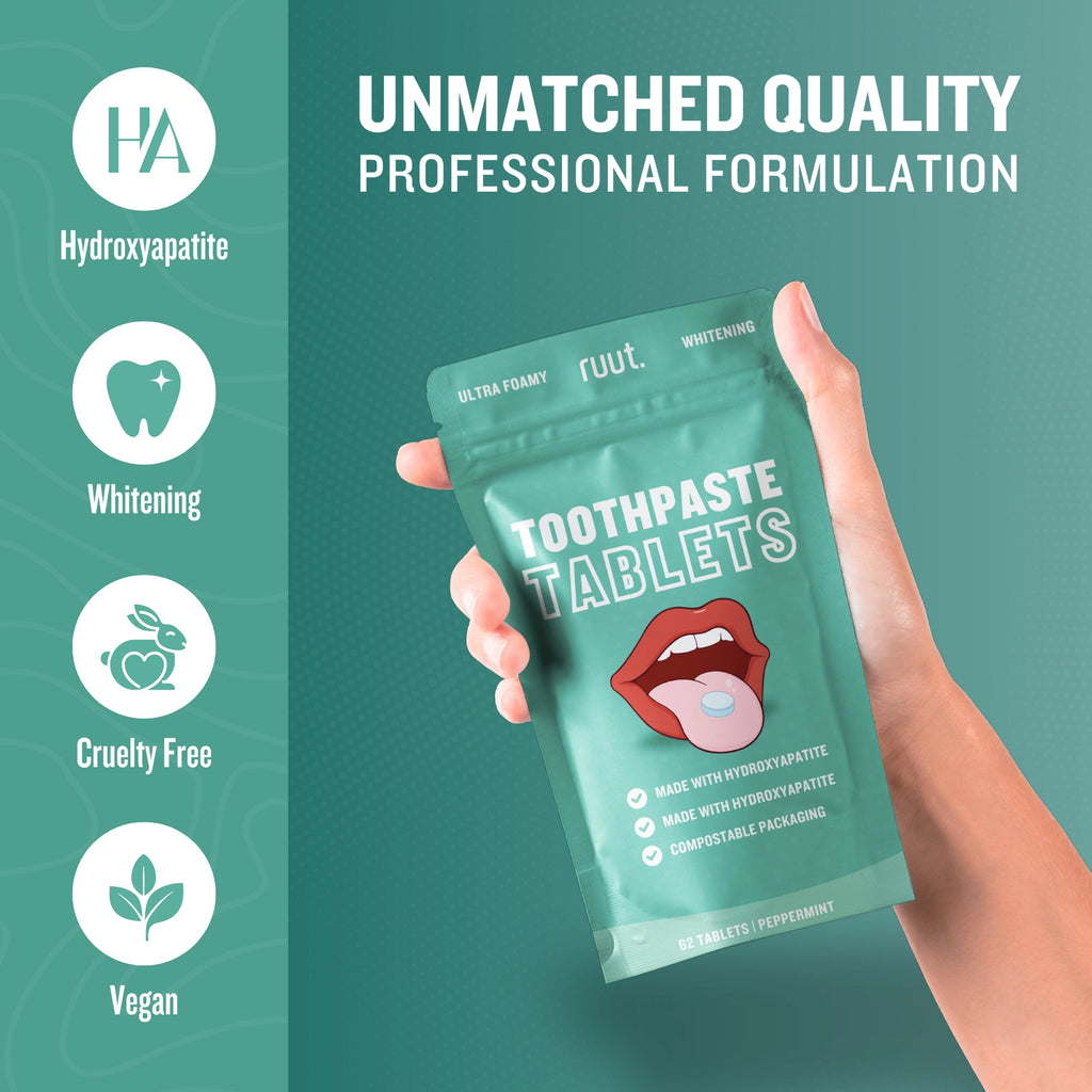 Ruut Toothpaste Tablets - Hydroxyapatite Whitening Restoring