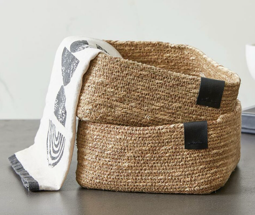 Basket - Square Seagrass