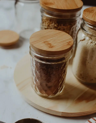 Bamboo Mason Jar Lid