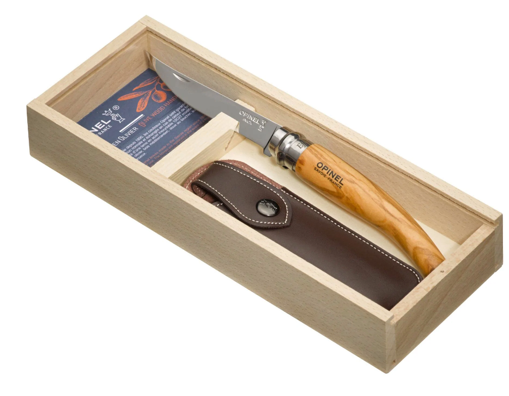 Fillet Knife with Wood Box & Sheath - Opinel