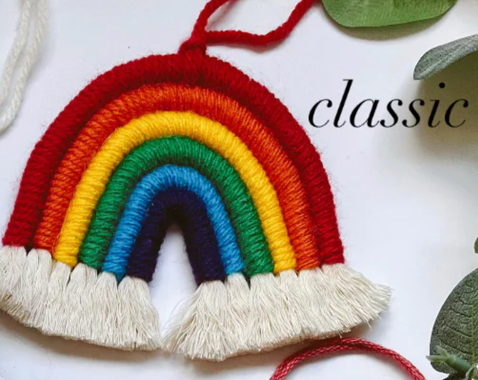 Macrame Rainbows - Ornament