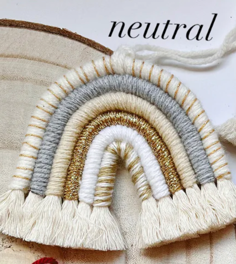 Macrame Rainbows - Ornament