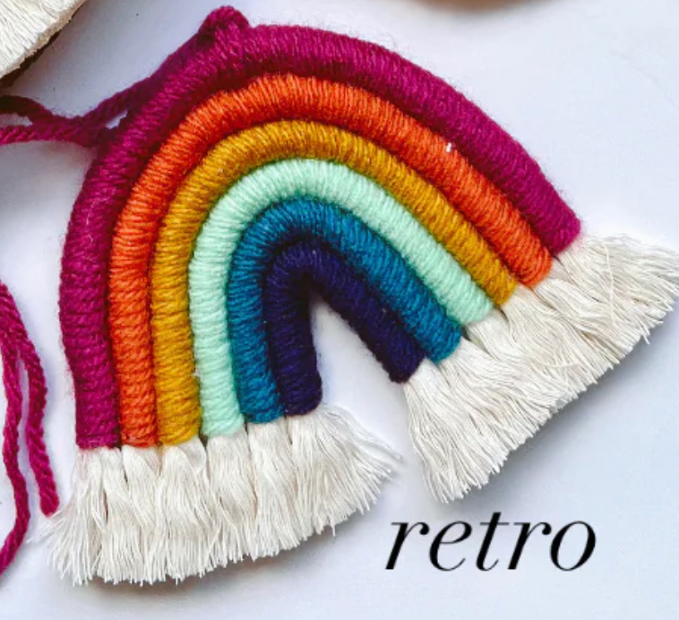 Macrame Rainbows - Ornament