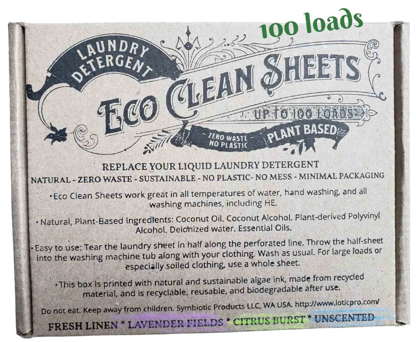 Laundry Strips - Eco Clean - 100 Loads