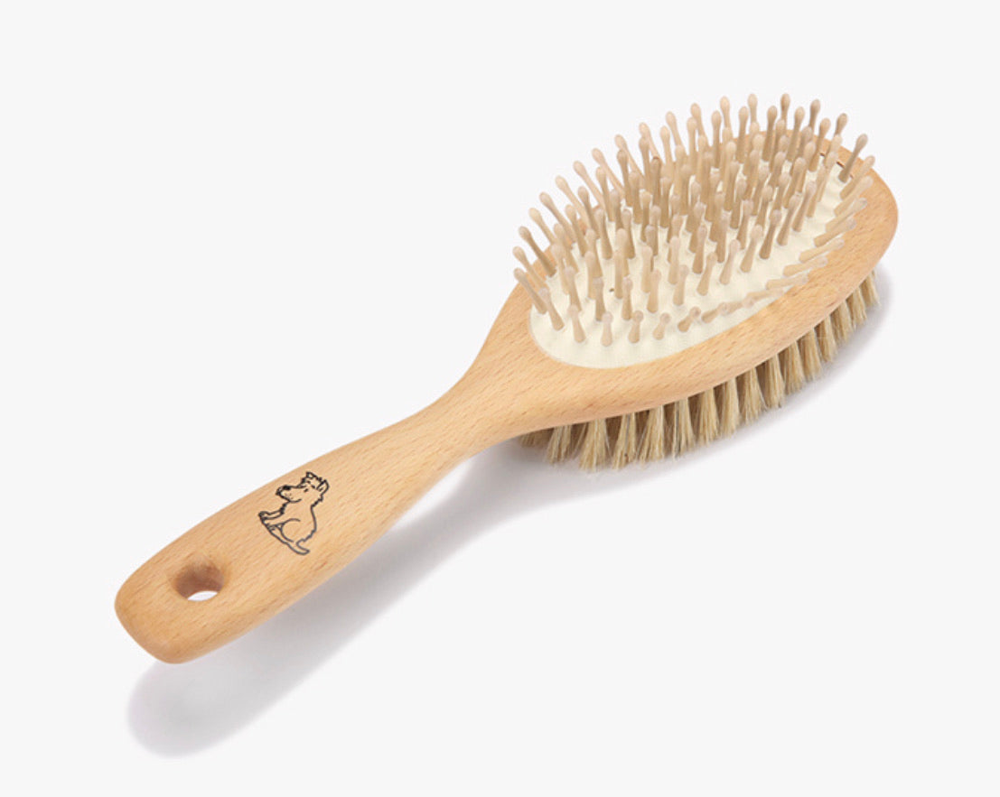Dog Brush - Natural Bristles