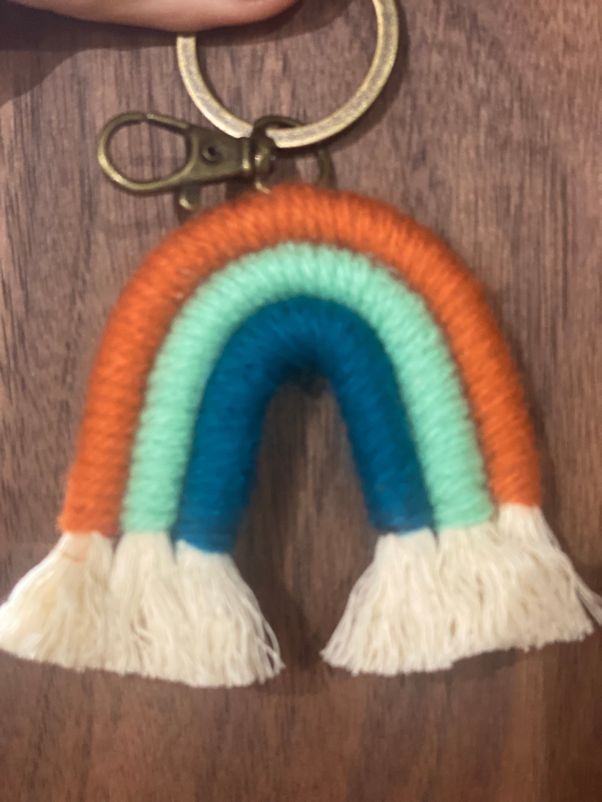Macrame Rainbows - Keychain